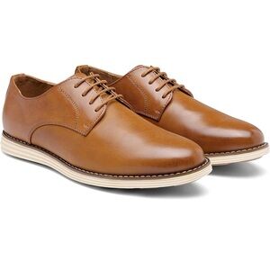 Vostey Men's Brown casual dress shoes